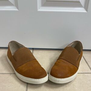 Kenneth Cole Reaction Slip On Brown Suede Shoes